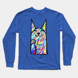 cat scribble 1 Long Sleeve T-Shirt